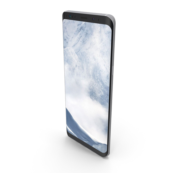 Glasses Phone: Galaxy S8 Plus Arctic Silver PNG & PSD Images