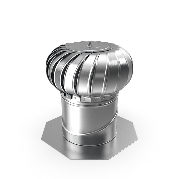 Galvanized Steel Internally Braced Roof Turbine Vent PNG & PSD Images