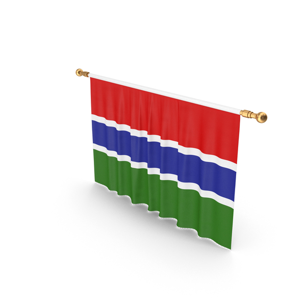 Gambia Country Flag Hanging PNG & PSD Images