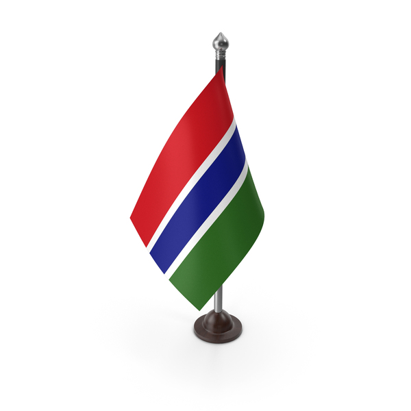 Gambia Plastic Flag Stand PNG & PSD Images