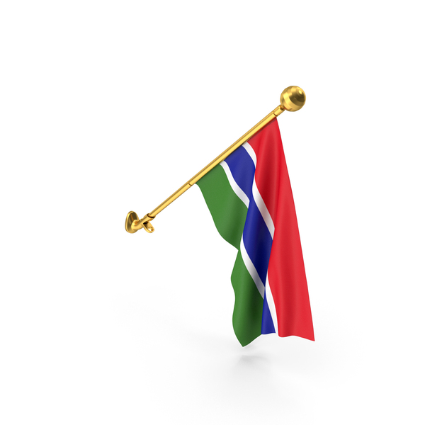 Gambia Wall Hanging Flag PNG & PSD Images