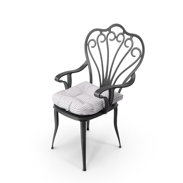 Outdoor: Garden Chair with Seat Cushion PNG & PSD Images Outdoor: Garden Chair with Seat Cushion PNG & PSD Images