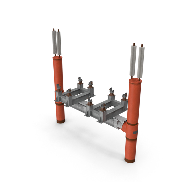 Industrial Pipes: Gas Pipeline Double Support PNG & PSD Images Industrial Pipes: Gas Pipeline Double Support PNG & PSD Images