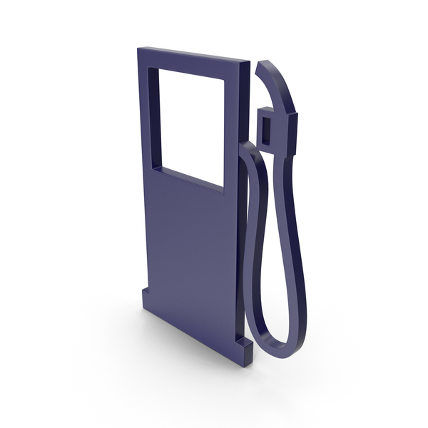 Retro Pump: Gas Station Dark Blue Icon PNG & PSD Images