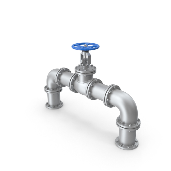 Gate Valve and Pipes PNG & PSD Images