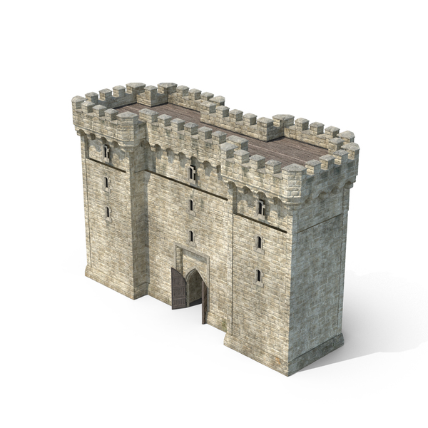 Gatehouse with Open Door PNG & PSD Images Gatehouse with Open Door PNG & PSD Images