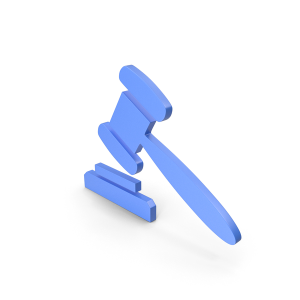 Gavel Blue Icon PNG & PSD Images
