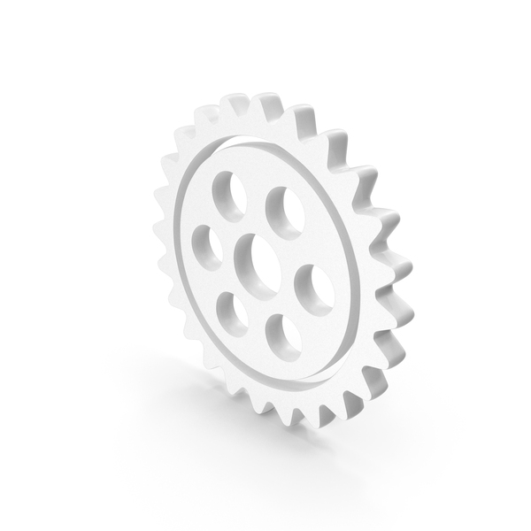 Gear Icon White PNG & PSD Images