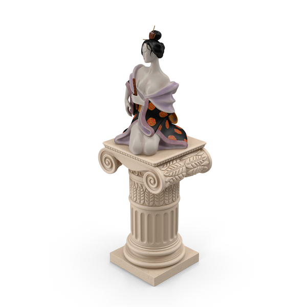 Geisha Statue PNG & PSD Images Geisha Statue PNG & PSD Images