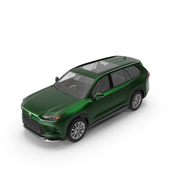 Generic SUV Car Green Colored PNG & PSD Images