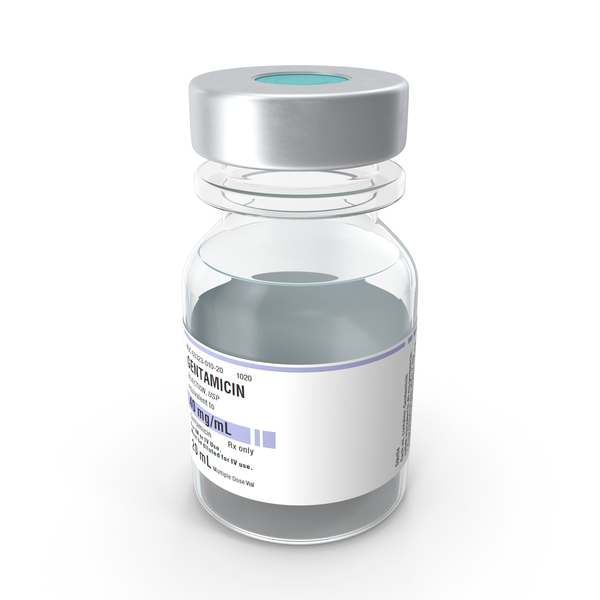 Medication: Gentamicin Vial PNG & PSD Images