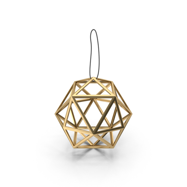 Ornament: Geometric Gold Ball Decoration PNG & PSD Images Ornament: Geometric Gold Ball Decoration PNG & PSD Images