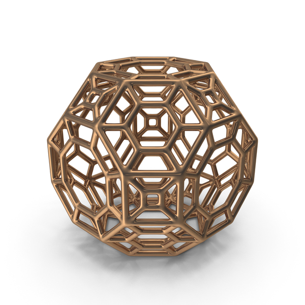 Voronoi: Geometric Shape Bronze PNG & PSD Images