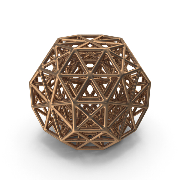 Voronoi: Geometric Shape Bronze PNG & PSD Images