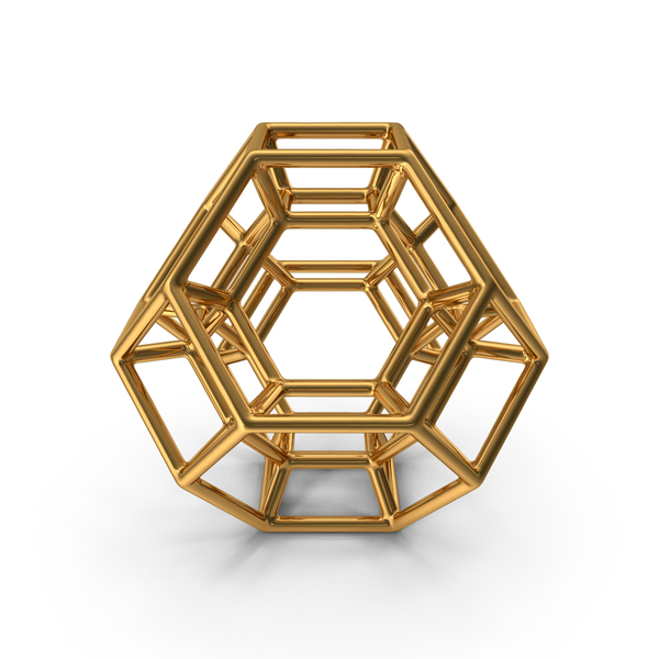 Geometric Shape Gold PNG & PSD Images