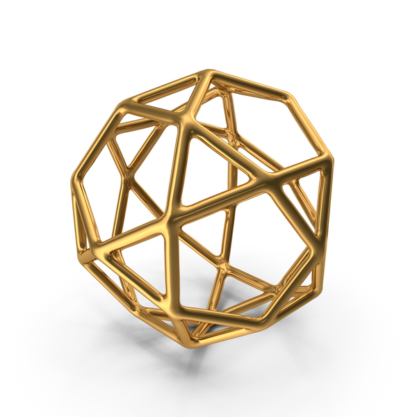 Geometric Shape Gold PNG & PSD Images