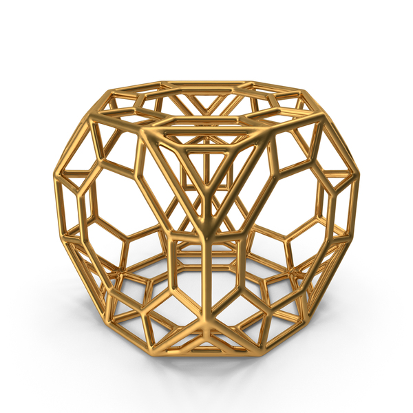 Voronoi: Geometric Shape Gold PNG & PSD Images