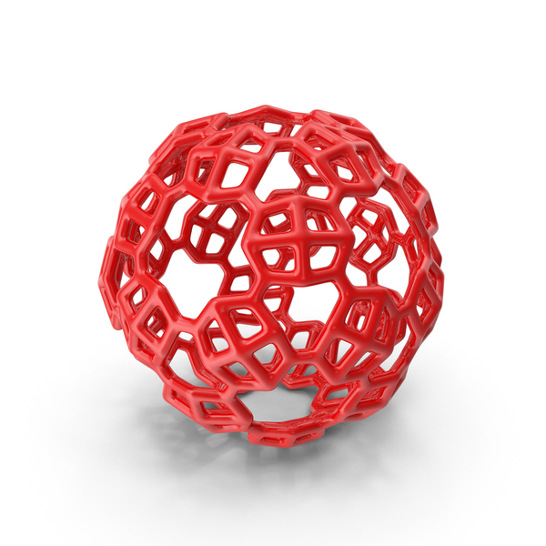Voronoi: Geometric Shape Plastic Red PNG & PSD Images