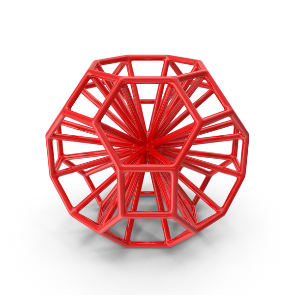 Voronoi: Geometric Shape Plastic Red PNG & PSD Images