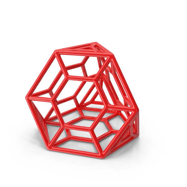 Voronoi: Geometric Shape Plastic Red PNG & PSD Images