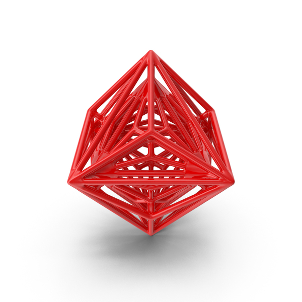 Voronoi: Geometric Shape Plastic Red PNG & PSD Images