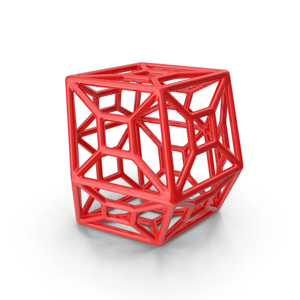 Voronoi: Geometric Shape Plastic Red PNG & PSD Images