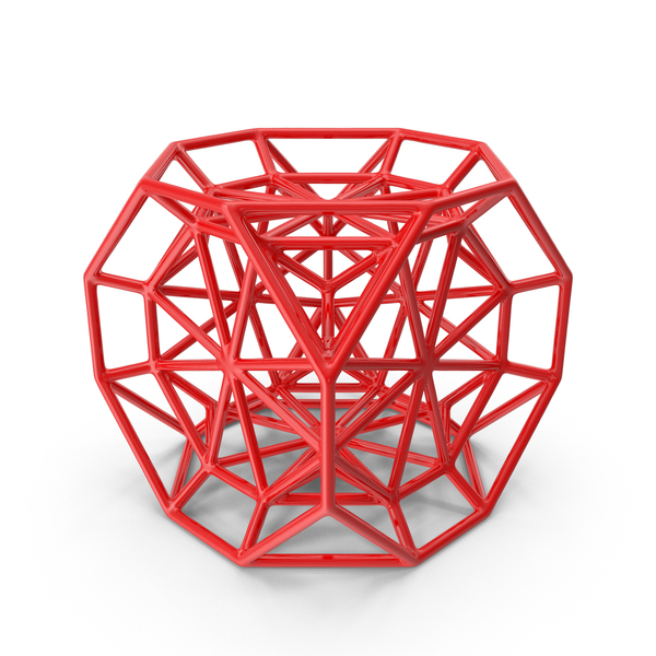 Voronoi: Geometric Shape Plastic Red PNG & PSD Images