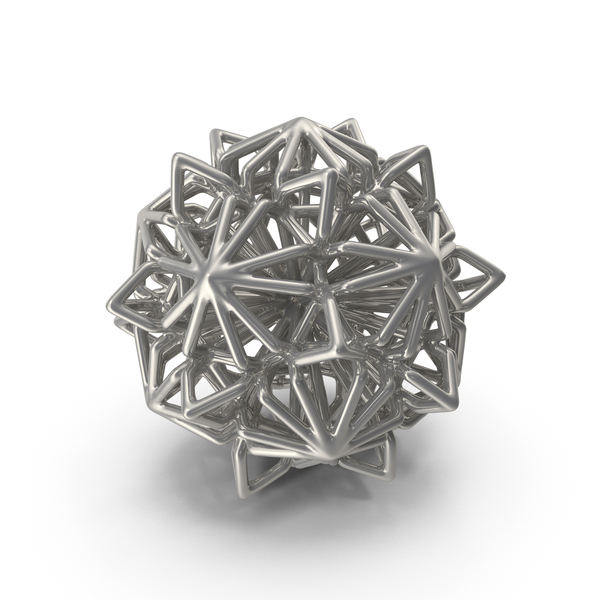 Voronoi: Geometric Shape Silver PNG & PSD Images