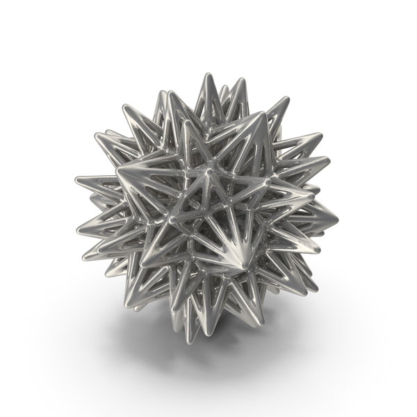 Voronoi: Geometric Shape Silver PNG & PSD Images