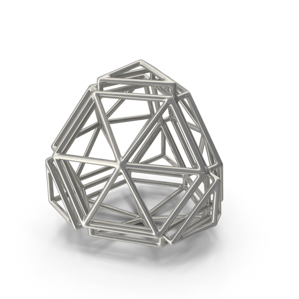 Voronoi: Geometric Shape Silver PNG & PSD Images