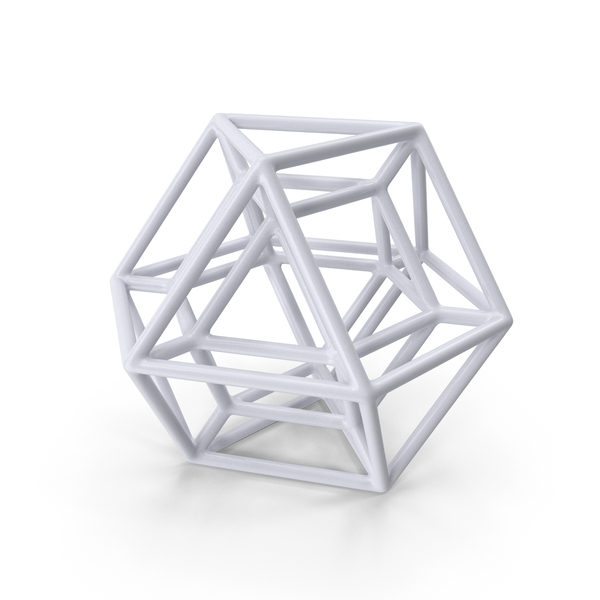 Voronoi: Geometric Shape White PNG & PSD Images