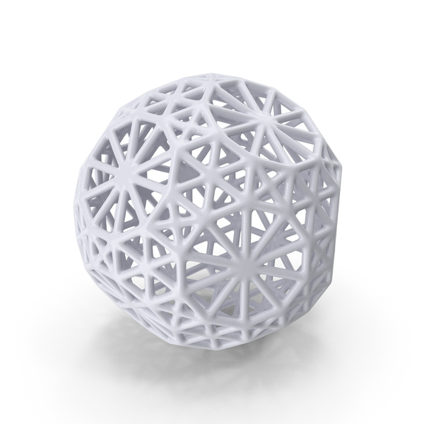 Voronoi: Geometric Shape White PNG & PSD Images