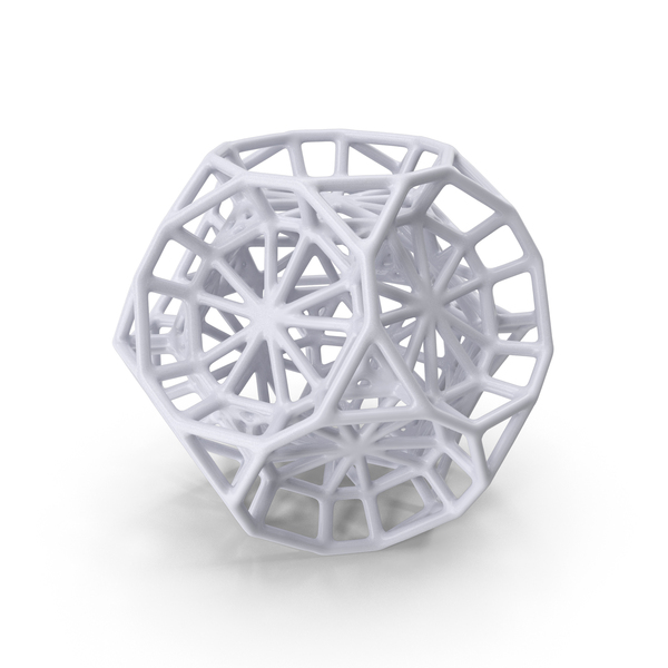 Voronoi: Geometric Shape White PNG & PSD Images