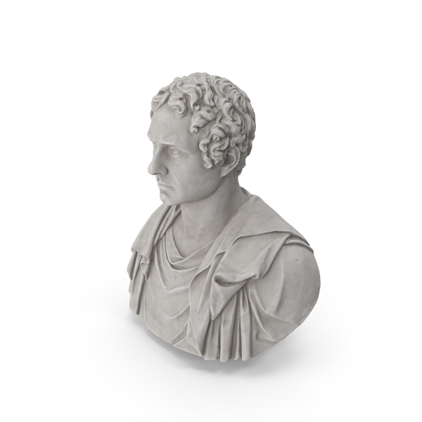 George Gordon Byron Bust PNG & PSD Images