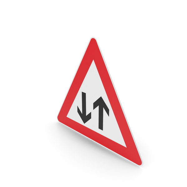 German Oncoming Traffic Sign PNG & PSD Images