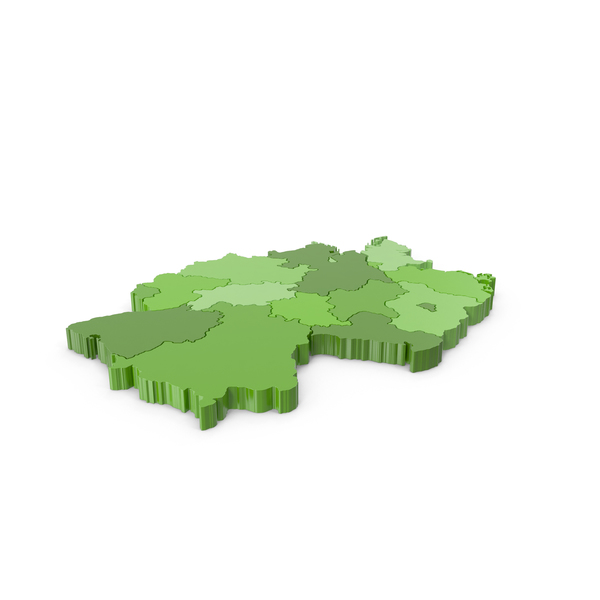 Germany Regions Map PNG & PSD Images