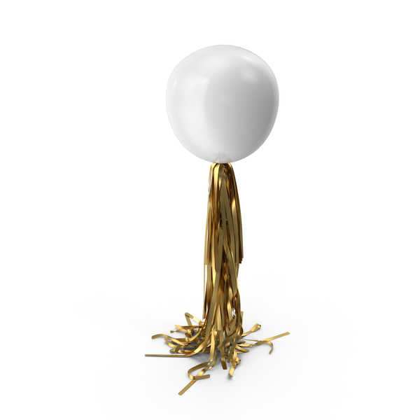 Balloons: Giant White Balloon with Gold Tassel Garland PNG & PSD Images Balloons: Giant White Balloon with Gold Tassel Garland PNG & PSD Images