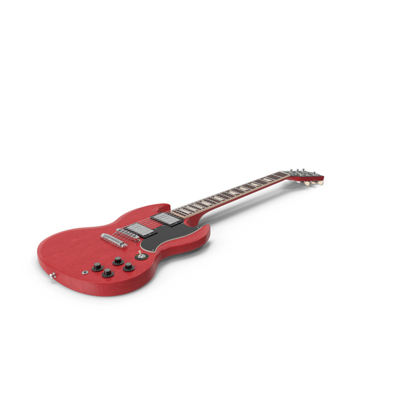 Electric Guitar: Gibson 2019 SG PNG & PSD Images Electric Guitar: Gibson 2019 SG PNG & PSD Images