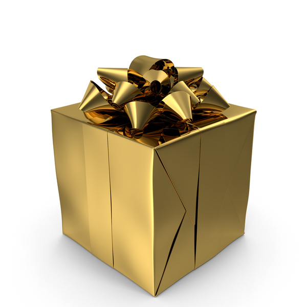 Gift Box Gold PNG & PSD Images Gift Box Gold PNG & PSD Images
