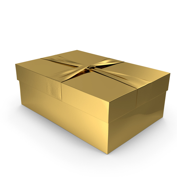 Gift Box Gold PNG & PSD Images