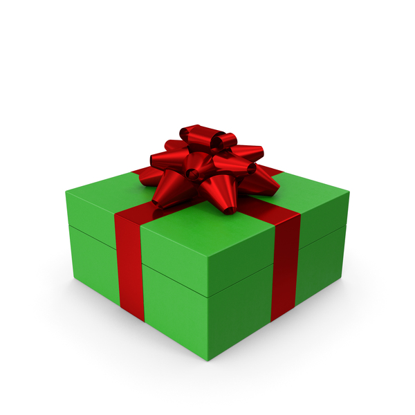 Gift Box Green Red PNG & PSD Images