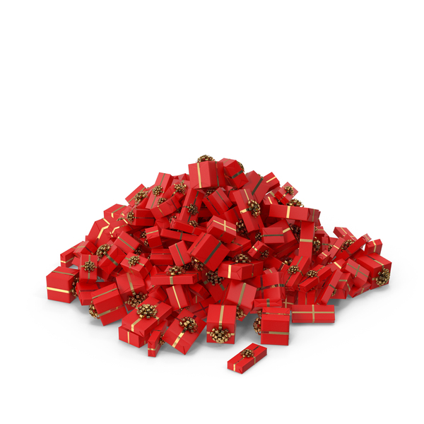 Basket: Gift Box Pile PNG & PSD Images