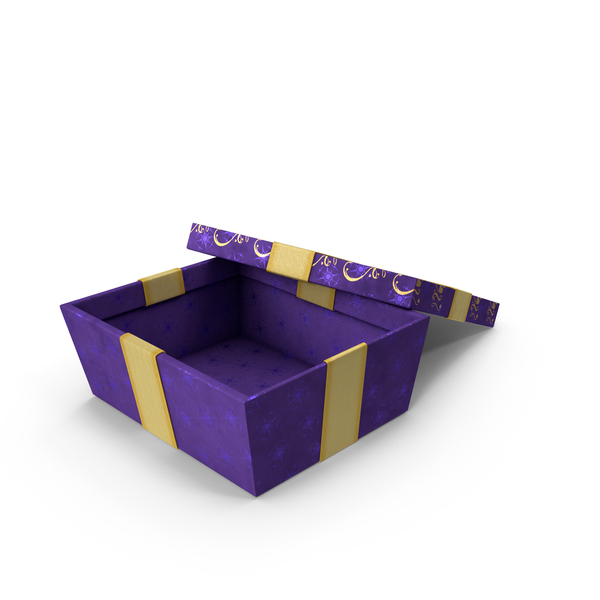 Gift Box Present Open Purple PNG & PSD Images