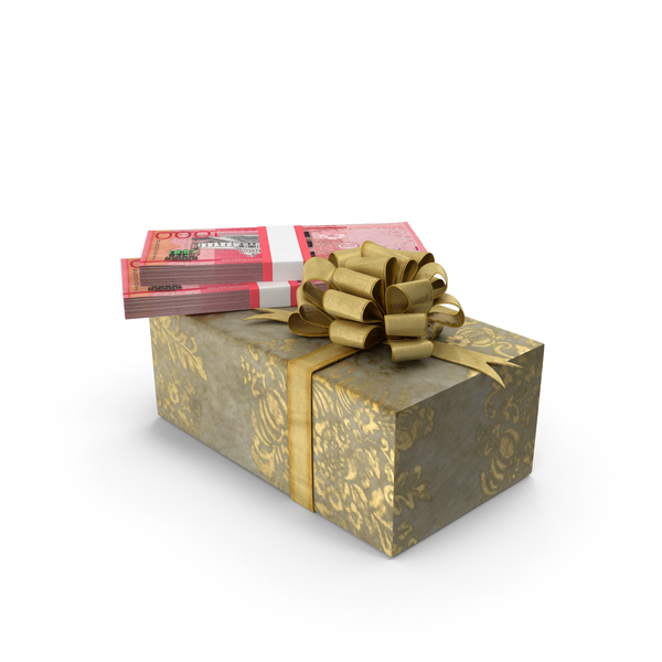 Currency: Gift Box With Dominican 1000 Peso Money Notes Lots On Top PNG & PSD Images