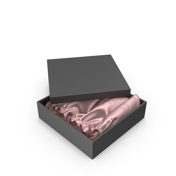 Gift Box With Pink Silk Fabric PNG & PSD Images Gift Box With Pink Silk Fabric PNG & PSD Images