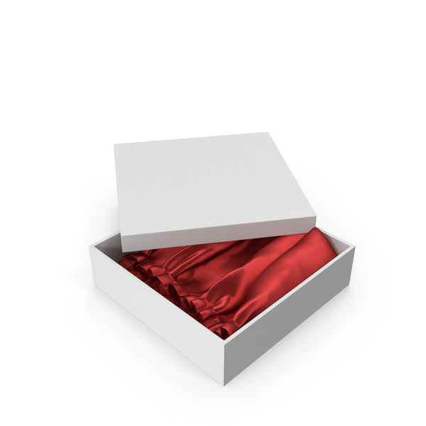 Gift Box With Red Silk Fabric PNG & PSD Images Gift Box With Red Silk Fabric PNG & PSD Images