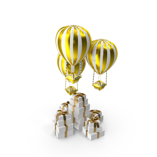 Box: Gift Boxes And Air Balloon Toys PNG & PSD Images Box: Gift Boxes And Air Balloon Toys PNG & PSD Images