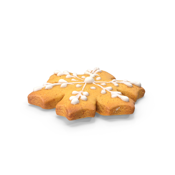 Gingerbread Snowflake Cookie PNG & PSD Images