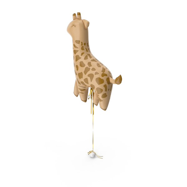 Animals: Giraffe Balloon PNG & PSD Images