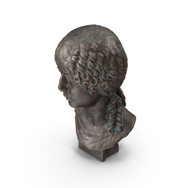 Girl Bust Bronze Outdoor PNG & PSD Images Girl Bust Bronze Outdoor PNG & PSD Images